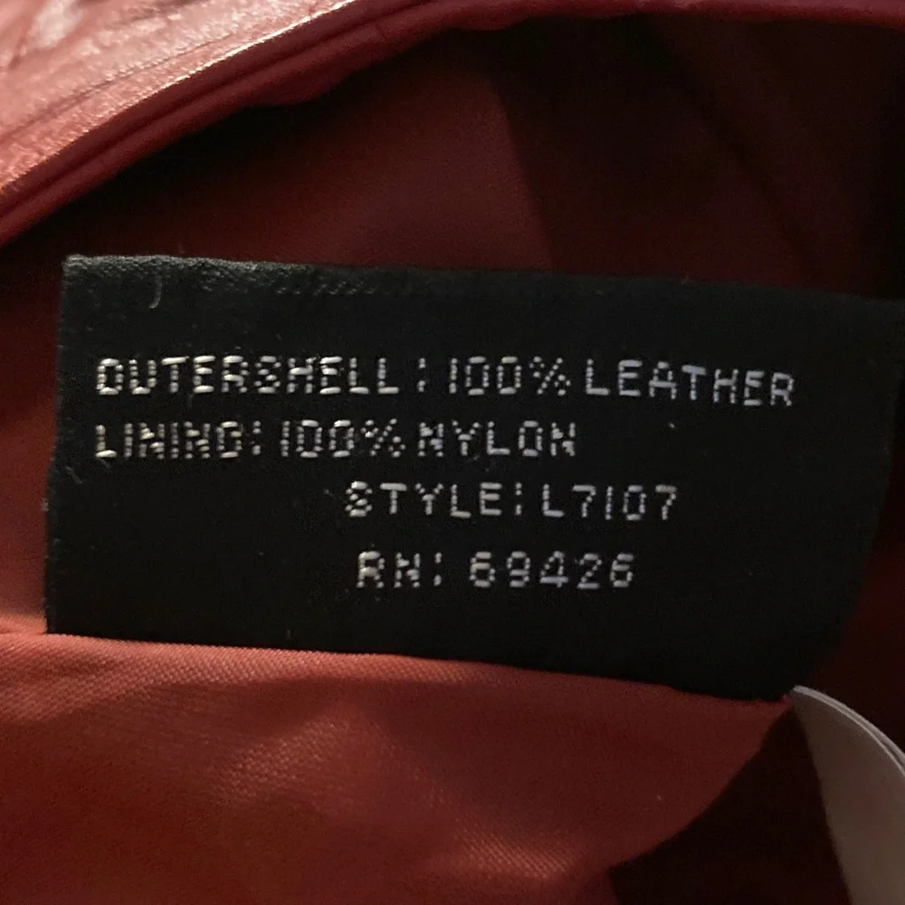 Vintage Chia Red Leather‎ Skirt 6